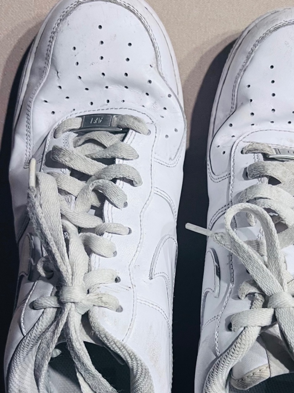 Leather White Nike Air Dunks